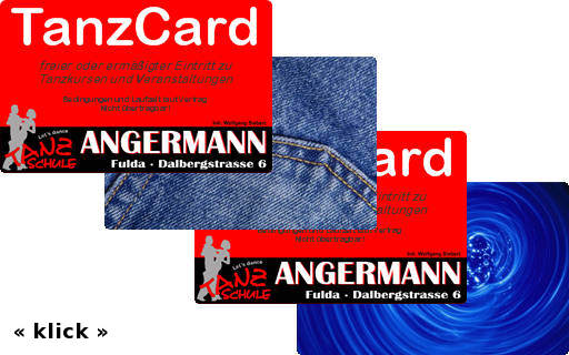 Die TanzCard - schick, individuell, praktisch.
